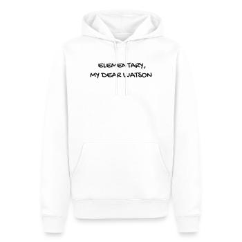 Cinéma / Citation / Série télé / Geek - Sweat à capuche Premium bio Homme - blanc - Devant - Nico (187cm)