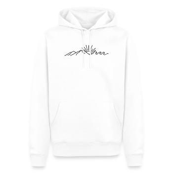 Berge Urlaub Wandern Skizze Meer Sommer Berg - Männer Premium Bio Hoodie - Weiß - Vorne - Nico (187cm)