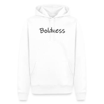 Kühnheit - Männer Premium Bio Hoodie - Weiß - Vorne - Nico (187cm)