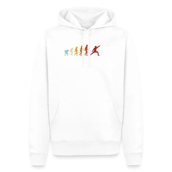 Fencing Evolution Fencing Sports Funny Saying - Men’s Premium Organic Hoodie - white - Front - Nico (187cm)