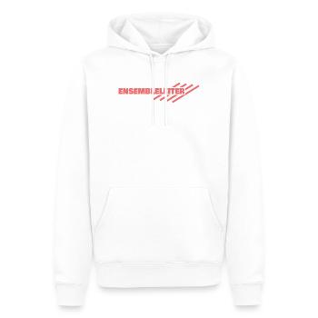 Gift for Ensemble Leader - Men’s Premium Organic Hoodie - white - Front - Nico (187cm)