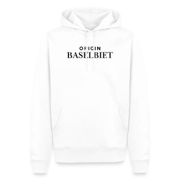 Origin Baselbiet - für alle aus Basel-Land - Männer Premium Bio Hoodie - Weiß - Vorne - Nico (187cm)