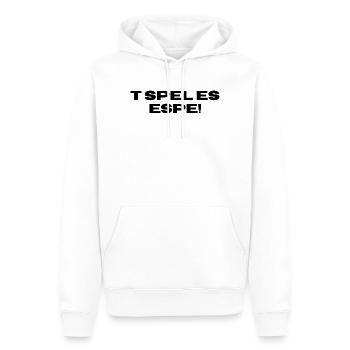 Gents_Dialect_T-shirt_-_Belgische_Streetwear - Sweat à capuche Premium bio Homme - blanc - Devant - Nico (187cm)