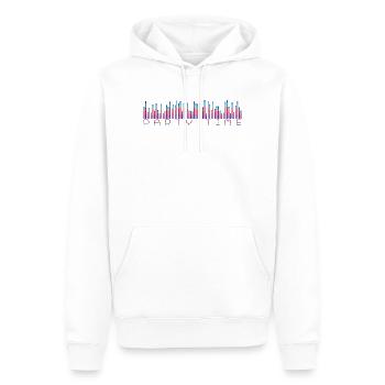 Neon Equalizer Party Time - Männer Premium Bio Hoodie - Weiß - Vorne - Nico (187cm)