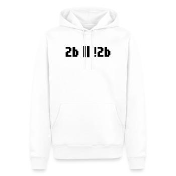 2b or not 2b – Shakespeare Hamlet Programmer - Men’s Premium Organic Hoodie - white - Front - Nico (187cm)
