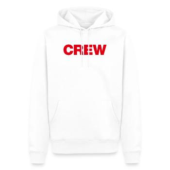 Crew - Männer Premium Bio Hoodie - Weiß - Vorne - Nico (187cm)