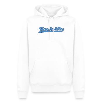 Nashville Tennessee Schriftzug Design - Männer Premium Bio Hoodie - Weiß - Vorne - Nico (187cm)