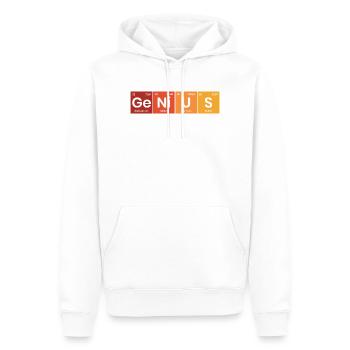 Periodensystem Genius - Männer Premium Bio Hoodie - Weiß - Vorne - Nico (187cm)