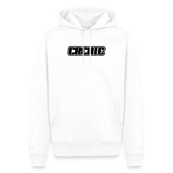 Create Schriftzug - Männer Premium Bio Hoodie - Weiß - Vorne - Nico (187cm)