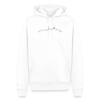 Herzschlag Shanghai - Männer Premium Bio Hoodie - Weiß - Vorne - Nico (187cm)