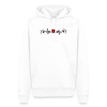 Herzfrequenz Cardio Sagittarius Sagittarius - Männer Premium Bio Hoodie - Weiß - Vorne - Nico (187cm)