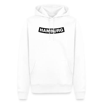 Hamburg Chapter Element 1C (JGA MC-Rocker-Style) - Männer Premium Bio Hoodie - Weiß - Vorne - Nico (187cm)