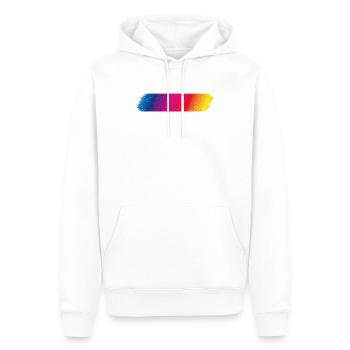 Spectre de couleurs Flash sale - Sweat à capuche Premium bio Homme - blanc - Devant - Nico (187cm)