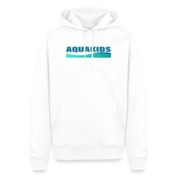 AQUAKIDS - Men’s Premium Organic Hoodie - white - Front - Nico (187cm)