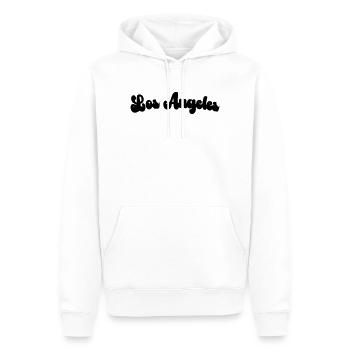 Los Angeles 8 - Sweat à capuche Premium bio Homme - blanc - Devant - Nico (187cm)