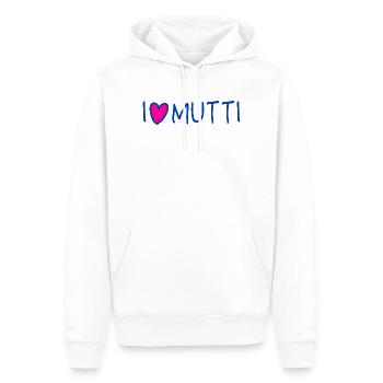 Mama I love Mutti Spruch Muttertag - Männer Premium Bio Hoodie - Weiß - Vorne - Nico (187cm)