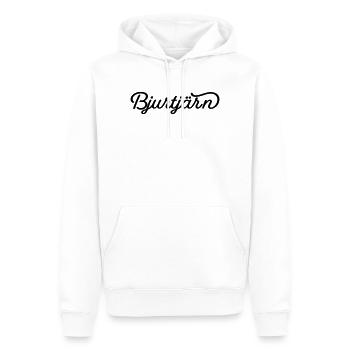 Bjurtjärn noir - Sweat à capuche Premium bio Homme - blanc - Devant - Nico (187cm)