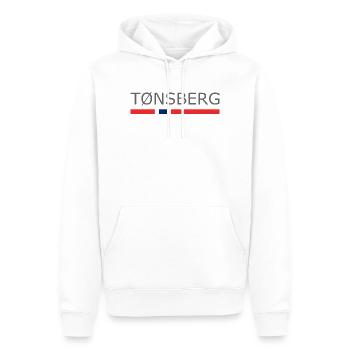 Drapeau de la Norvège - Tonsberg - Norge - Norwegen - Sweat à capuche Premium bio Homme - blanc - Devant - Nico (187cm)