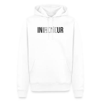 Engineer GENIE - Funny Mechanical Engineering - Men’s Premium Organic Hoodie - white - Front - Nico (187cm)