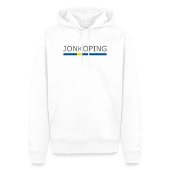 Drapeau de la Suède - Jönköping - Sverige - Schweden - Sweat à capuche Premium bio Homme - blanc - Devant - Nico (187cm)