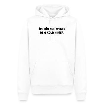 I'm only here for the Kölsch - Carnival - Men’s Premium Organic Hoodie - white - Front - Nico (187cm)