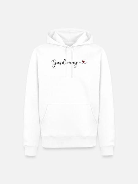 Garten - Männer Premium Bio Hoodie - Weiß
