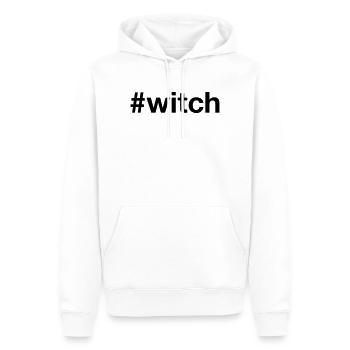WITCH Spooky Hexe Halloween - Sweat à capuche Premium bio Homme - blanc - Devant - Nico (187cm)