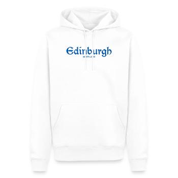 ÉDIMBOURG Écosse Schottland - Sweat à capuche Premium bio Homme - blanc - Devant - Nico (187cm)