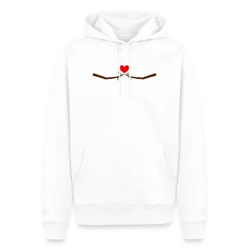 Valentinstag, Valentinstag, Valentinstag - Männer Premium Bio Hoodie - Weiß - Vorne - Nico (187cm)