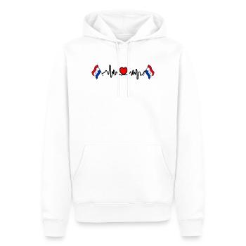 Herzfrequenz-Cardio für Paraguay - Männer Premium Bio Hoodie - Weiß - Vorne - Nico (187cm)