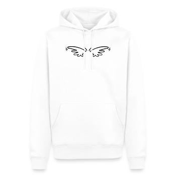 Schwingen - Männer Premium Bio Hoodie - Weiß - Vorne - Nico (187cm)