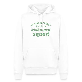 Fier membre de l’équipe maladroite en vert - Sweat à capuche Premium bio Homme - blanc - Devant - Nico (187cm)