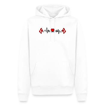 Savoyen, Frankreich – Herz der Alpen - Männer Premium Bio Hoodie - Weiß - Vorne - Nico (187cm)