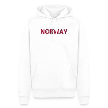 Norrge - Sweat à capuche Premium bio Homme - blanc - Devant - Nico (187cm)