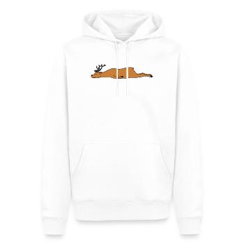 Lazy Deer Halloween Kostüm Lustig Mit geringem Aufwand DIY - Männer Premium Bio Hoodie - Weiß - Vorne - Nico (187cm)