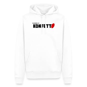 Konfetto - Männer Premium Bio Hoodie - Weiß - Vorne - Nico (187cm)