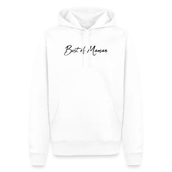MAMA. MUTTERTAG. HERZ. FEST. ALLES GUTE ZUM GEBURTSTAG - Männer Premium Bio Hoodie - Weiß - Vorne - Nico (187cm)