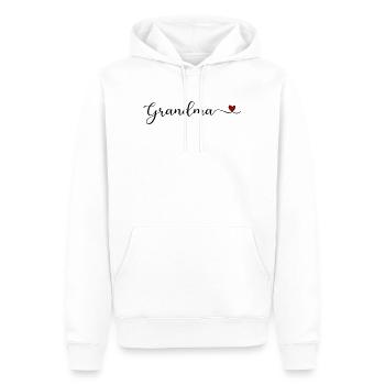 granny - Men’s Premium Organic Hoodie - white - Front - Nico (187cm)