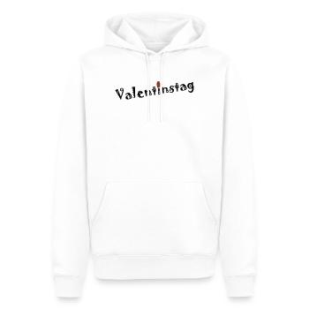 Valentinstag - Männer Premium Bio Hoodie - Weiß - Vorne - Nico (187cm)