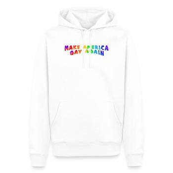 Make America Gay Again - Männer Premium Bio Hoodie - Weiß - Vorne - Nico (187cm)