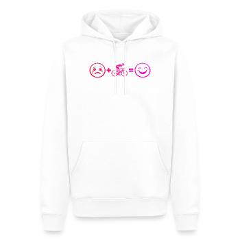 Gift idea for a road bike with road bike - Men’s Premium Organic Hoodie - white - Front - Nico (187cm)