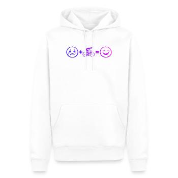 Gift idea for a road bike with road bike - Men’s Premium Organic Hoodie - white - Front - Nico (187cm)