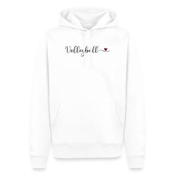 Volleyball - Männer Premium Bio Hoodie - Weiß - Vorne - Nico (187cm)