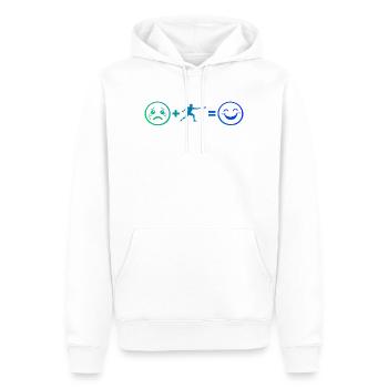 Cadeau ultime de frisbee pour le joueur ultime - Sweat à capuche Premium bio Homme - blanc - Devant - Nico (187cm)