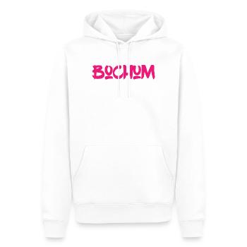 Bochum - Ruhrpott - Ruhr - Pott - Zeche - Kumpel - Männer Premium Bio Hoodie - Weiß - Vorne - Nico (187cm)