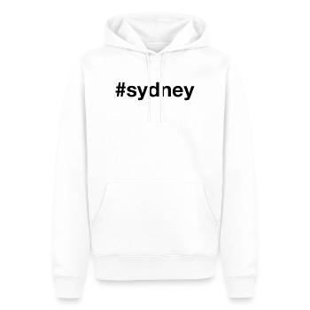 SYDNEY Australien Australia Hashtag - Männer Premium Bio Hoodie - Weiß - Vorne - Nico (187cm)