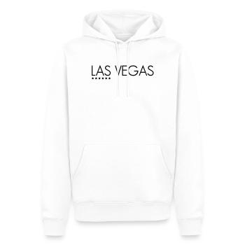 Las Vegas - Männer Premium Bio Hoodie - Weiß - Vorne - Nico (187cm)