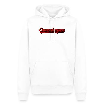 Lettrage rétro de Copenhague - Sweat à capuche Premium bio Homme - blanc - Devant - Nico (187cm)