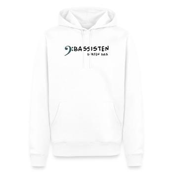 Bassists are allowed to - Men’s Premium Organic Hoodie - white - Front - Nico (187cm)