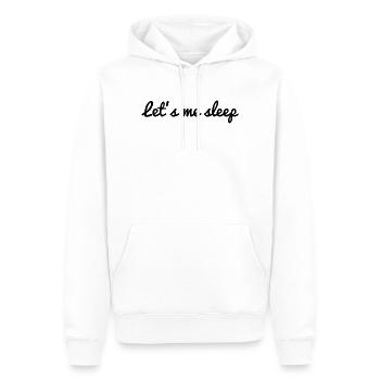 CITATION. MESSAGE. HUMOUR. CITATIONS DRÔLES - Sweat à capuche Premium bio Homme - blanc - Devant - Nico (187cm)